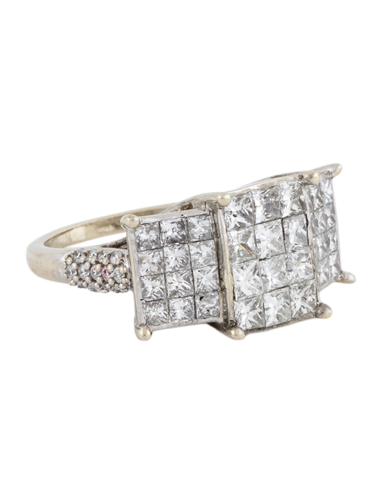 Ring 14K 2.09ctw Diamond Cocktail