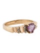 Ring Amethyst & Diamond Ring