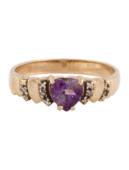 Ring Amethyst & Diamond Ring