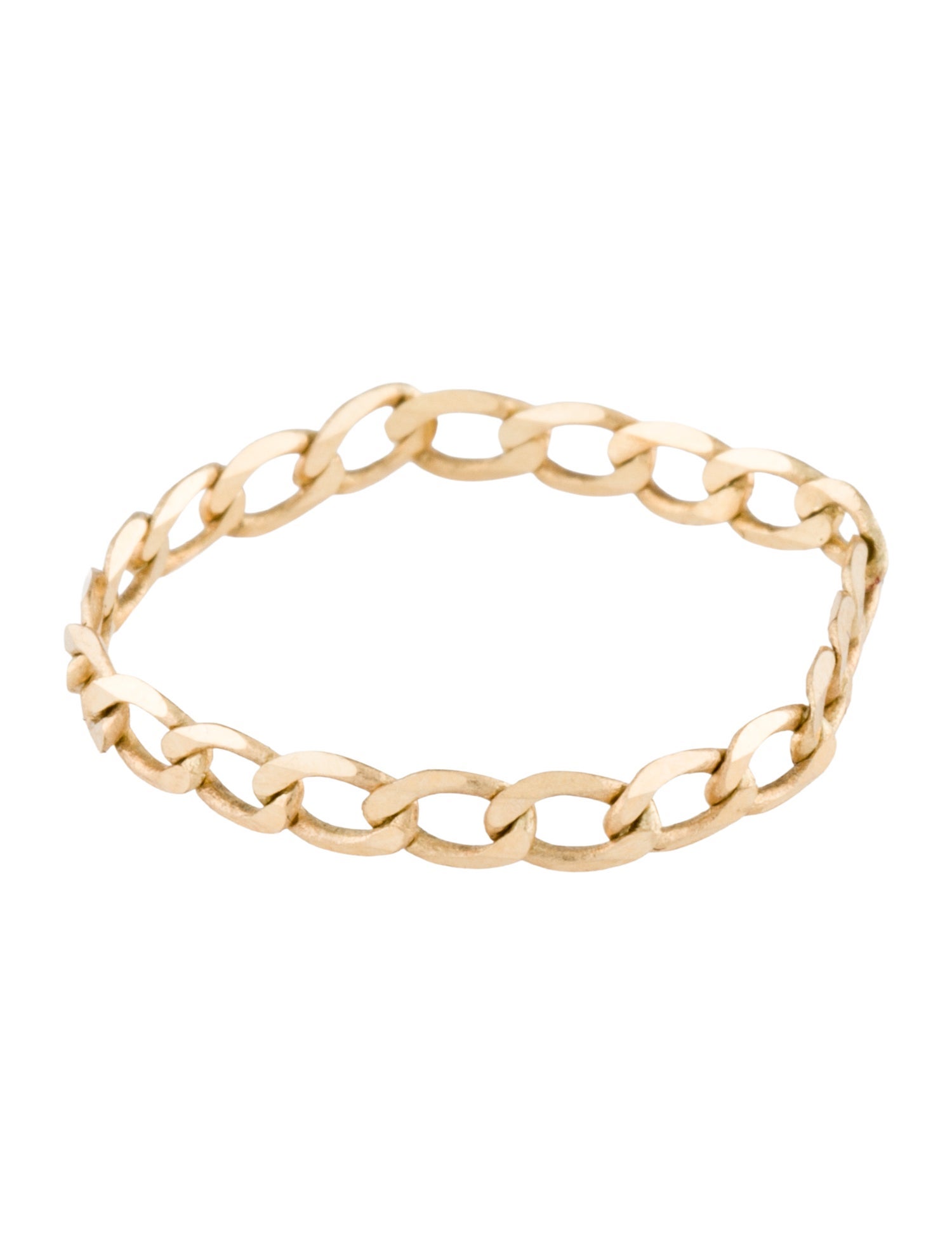 Ring 14K Curb Chain Link RIng