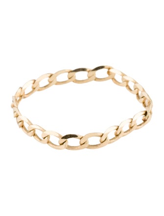 Ring 14K Curb Chain Link RIng