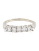 Ring 14K Diamond Five Stone Wedding Band
