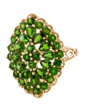 Ring 14K 3.24ctw Diopside Cocktail Ring