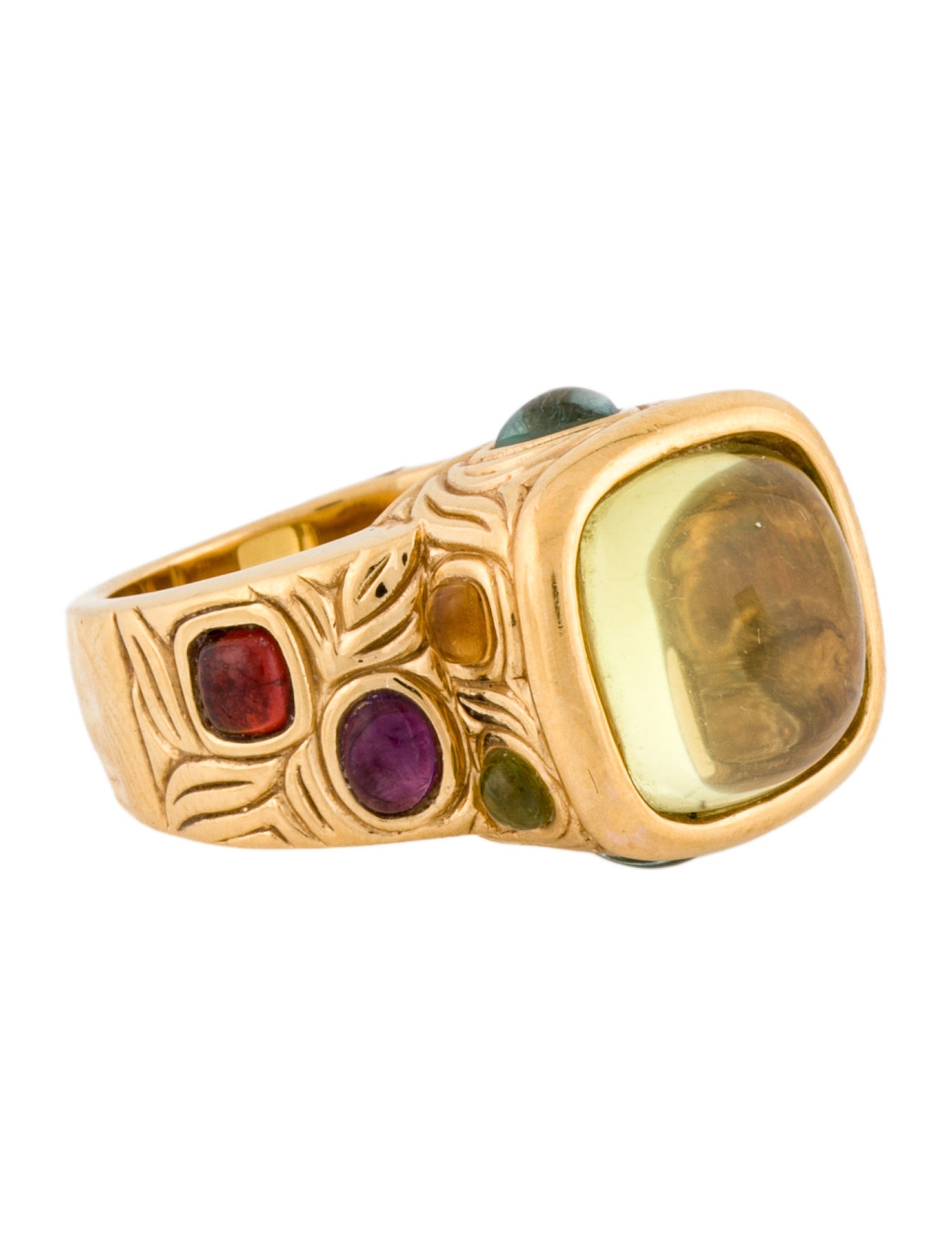 Ring 14k Multi Stone Cocktail