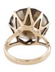 Ring 14K 18.50ct Smokey Quartz Cocktail Ring