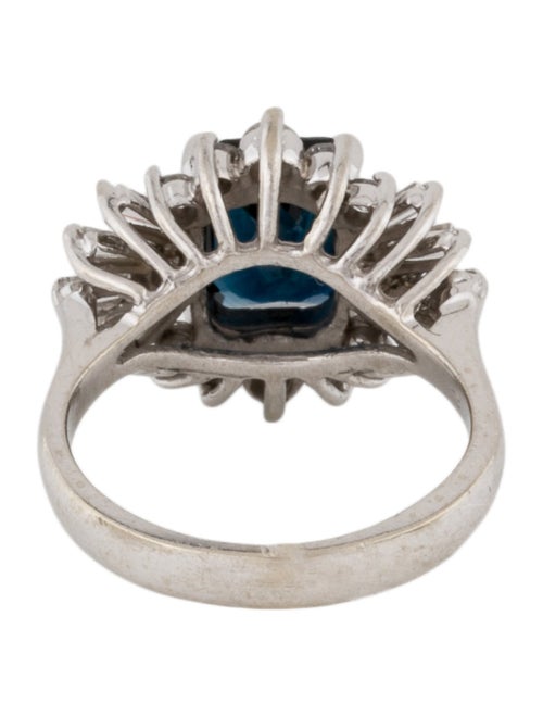 Ring 14K Sapphire & Diamond Cocktail Ring