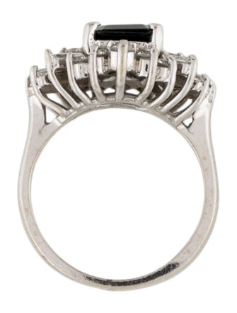 Ring 14K Sapphire & Diamond Cocktail Ring