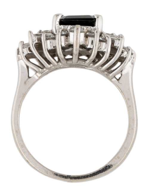 Ring 14K Sapphire & Diamond Cocktail Ring