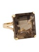 Ring 14K 20.21CT Smoky Quartz Cocktail Ring
