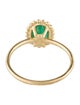 Ring 10K Emerald Cocktail Ring