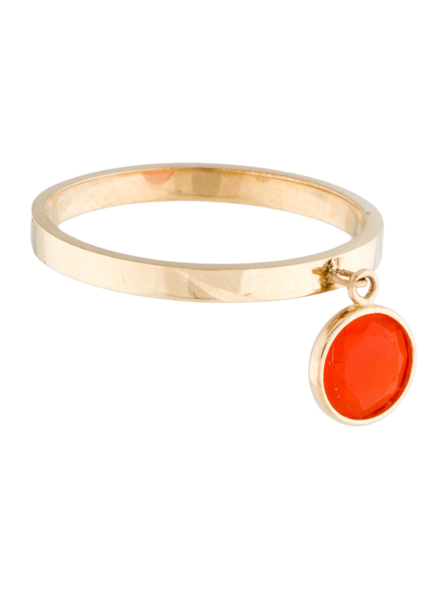 Ring 14K Fire Opal Charm