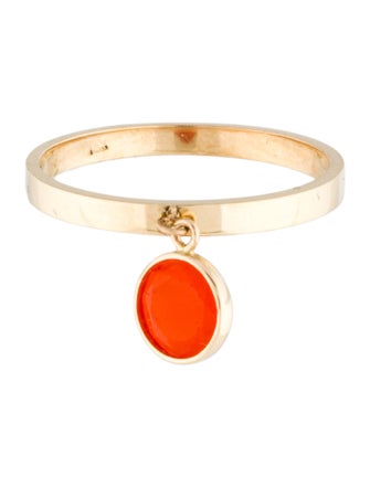 Ring 14K Fire Opal Charm Ring