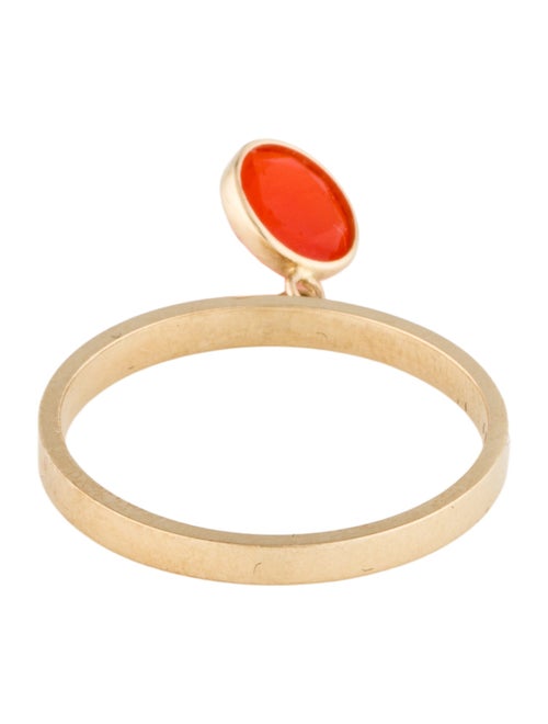 Ring 14K Fire Opal Charm Ring