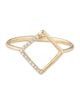 Ring 14K Diamond Open Square Cocktail Ring