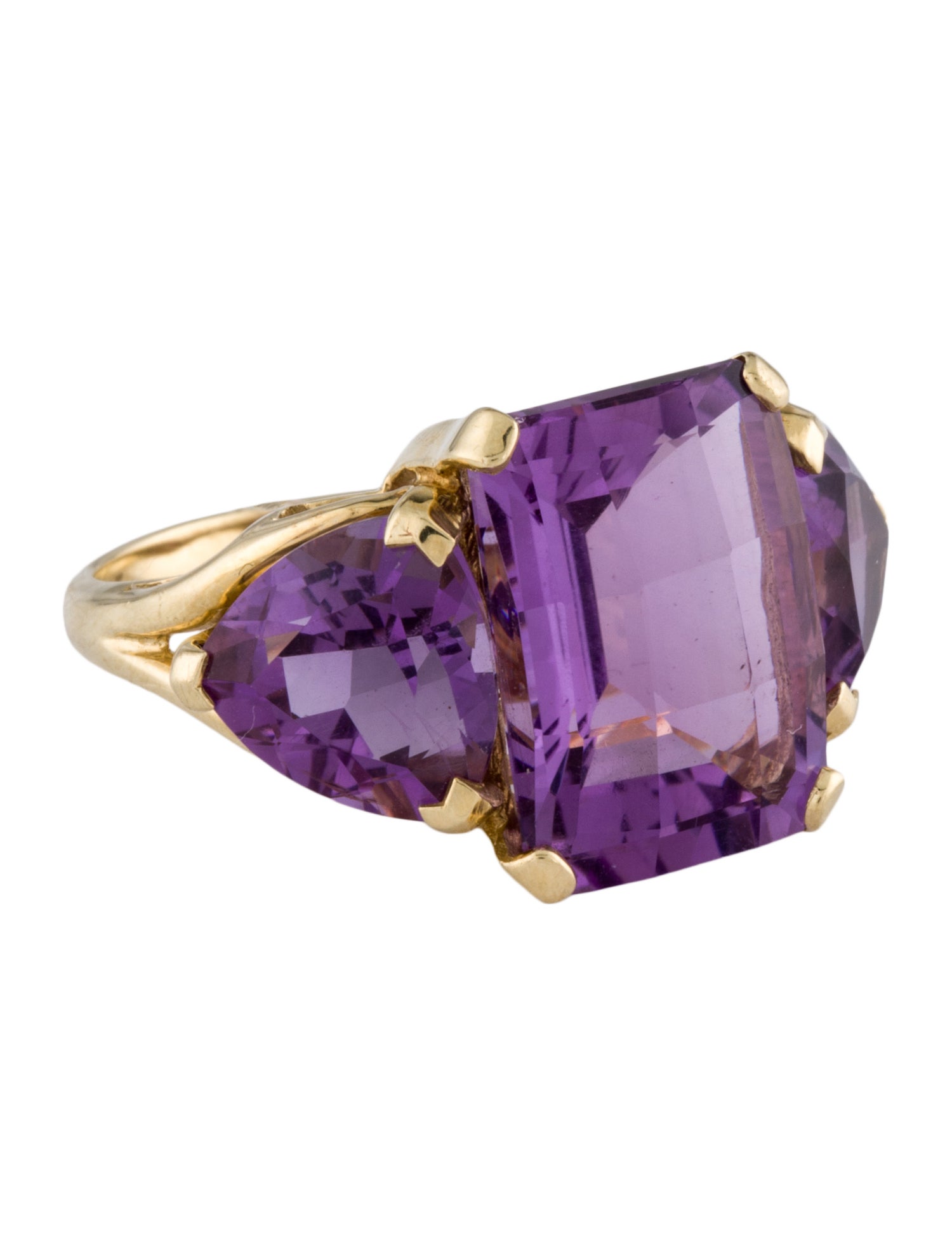 Ring 14K Amethyst Cocktail