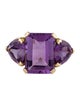 Ring 14K Amethyst Cocktail Ring