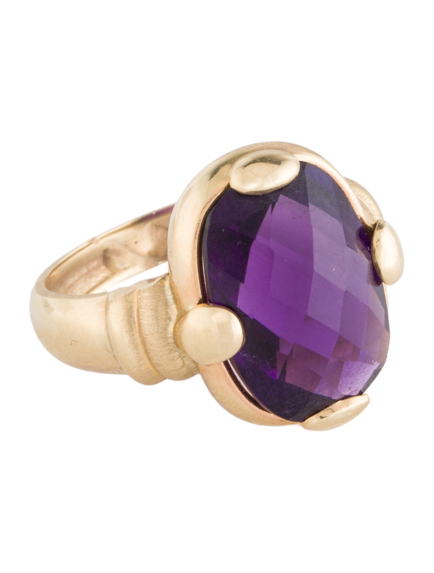 Ring 14K Amethyst Cocktail