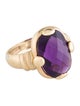 Ring 14K Amethyst Cocktail Ring
