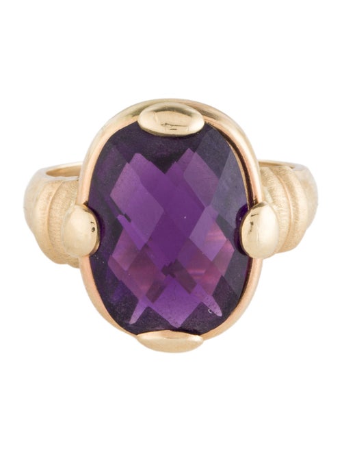 Ring 14K Amethyst Cocktail Ring