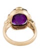 Ring 14K Amethyst Cocktail Ring