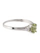 Ring 14K Peridot & Diamond Cocktail Ring