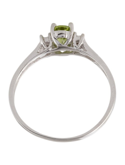 Ring 14K Peridot & Diamond Cocktail Ring