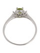 Ring 14K Peridot & Diamond Cocktail Ring
