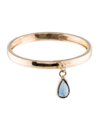 Ring 14K Sapphire Dangle Ring