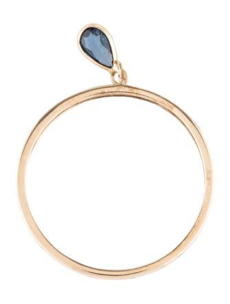 Ring 14K Sapphire Dangle Ring