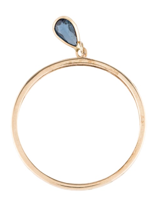 Ring 14K Sapphire Dangle Ring