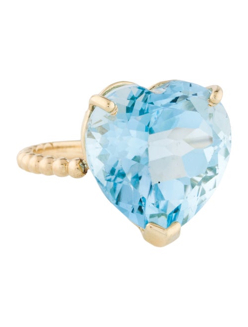 Ring 14K 21.78ct Topaz Cocktail Ring