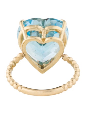 Ring 14K 21.78ct Topaz Cocktail Ring