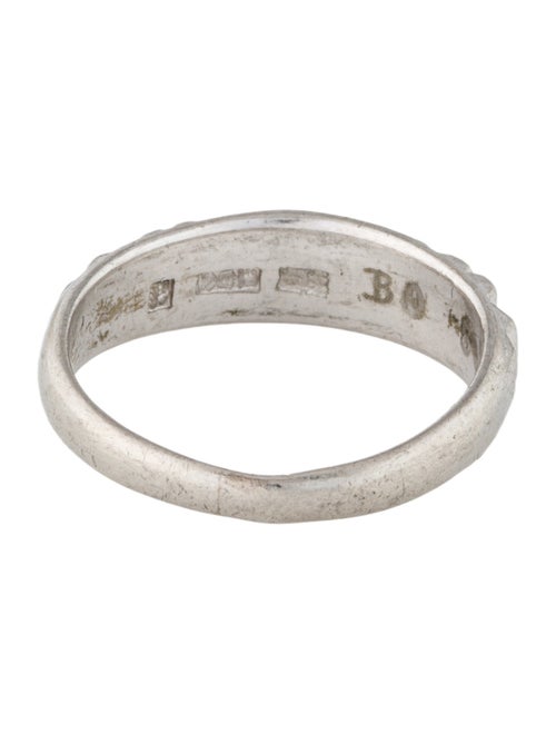 Ring Platinum Patterned Band Ring