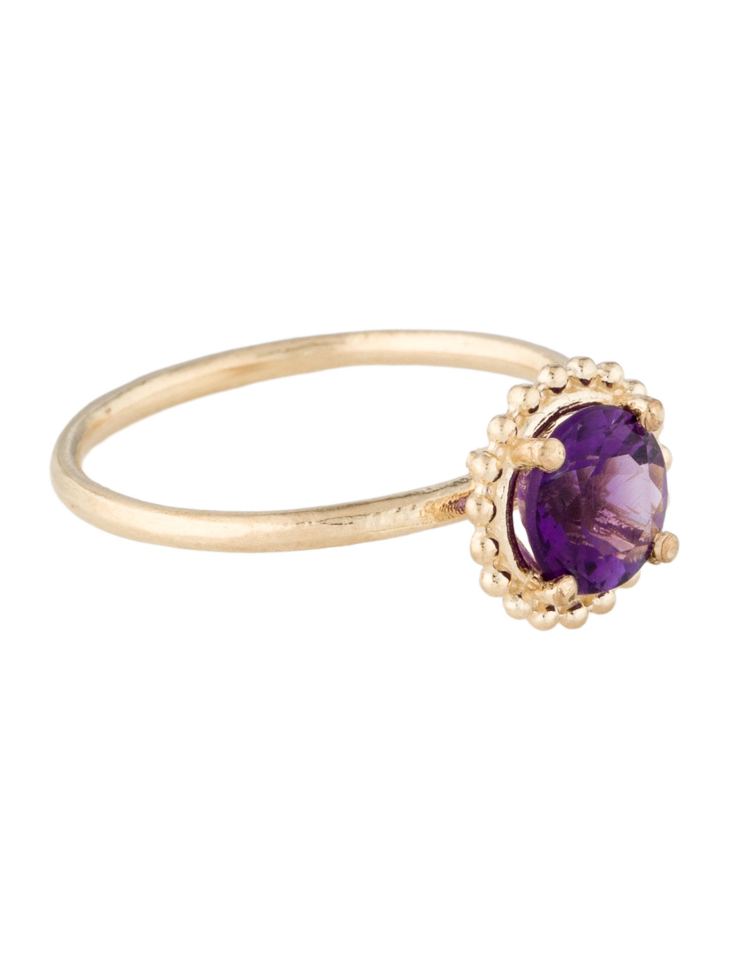 Ring 10K Amethyst Cocktail Ring