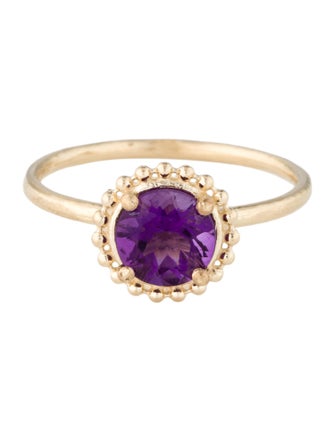 Ring 10K Amethyst Cocktail Ring