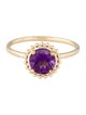 Ring 10K Amethyst Cocktail Ring