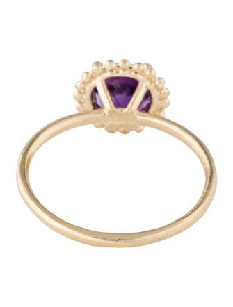 Ring 10K Amethyst Cocktail Ring
