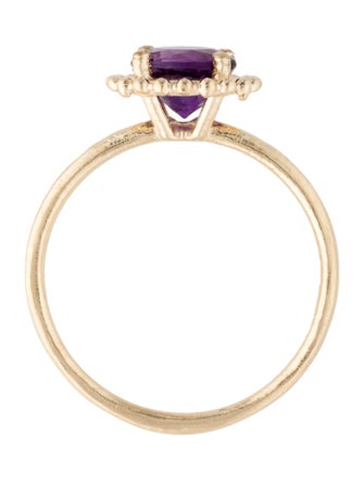Ring 10K Amethyst Cocktail Ring