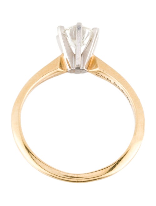 Ring 18K Diamond Solitaire Cocktail Ring