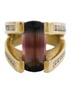 Ring 18K Tourmaline & Diamond Cocktail Ring