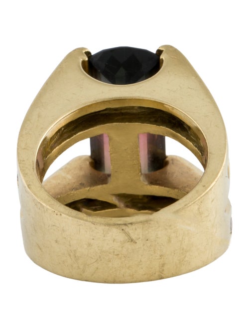 Ring 18K Tourmaline & Diamond Cocktail Ring