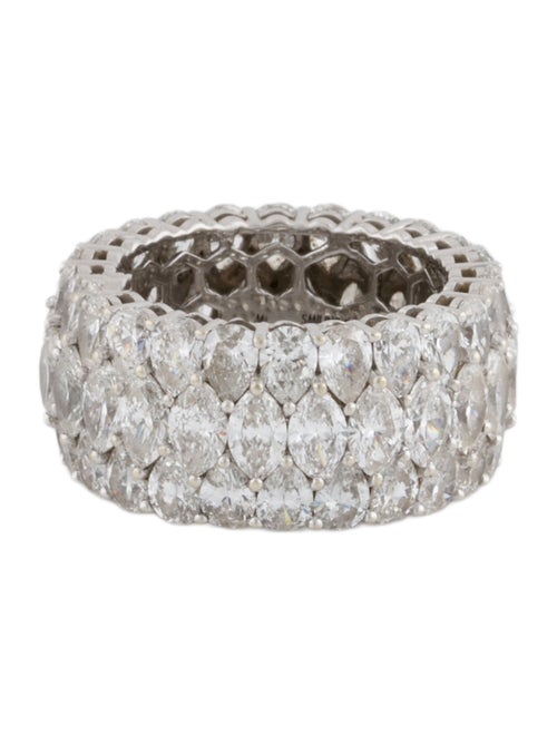 Ring Smiling Rocks 14K 13.99ctw Lab-Grown Diamond Mosaic Eternity Band