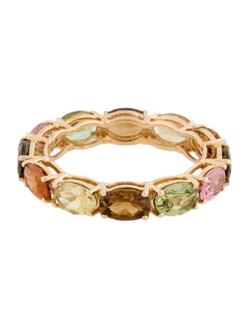 Ring 14K Tourmaline Multicolor Band Ring