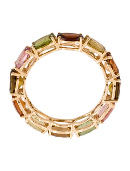 Ring 14K Tourmaline Multicolor Band Ring