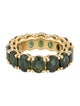 Ring 18K 14.14ctw Green Sapphire Eternity Ring