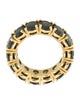 Ring 18K 14.14ctw Green Sapphire Eternity Ring