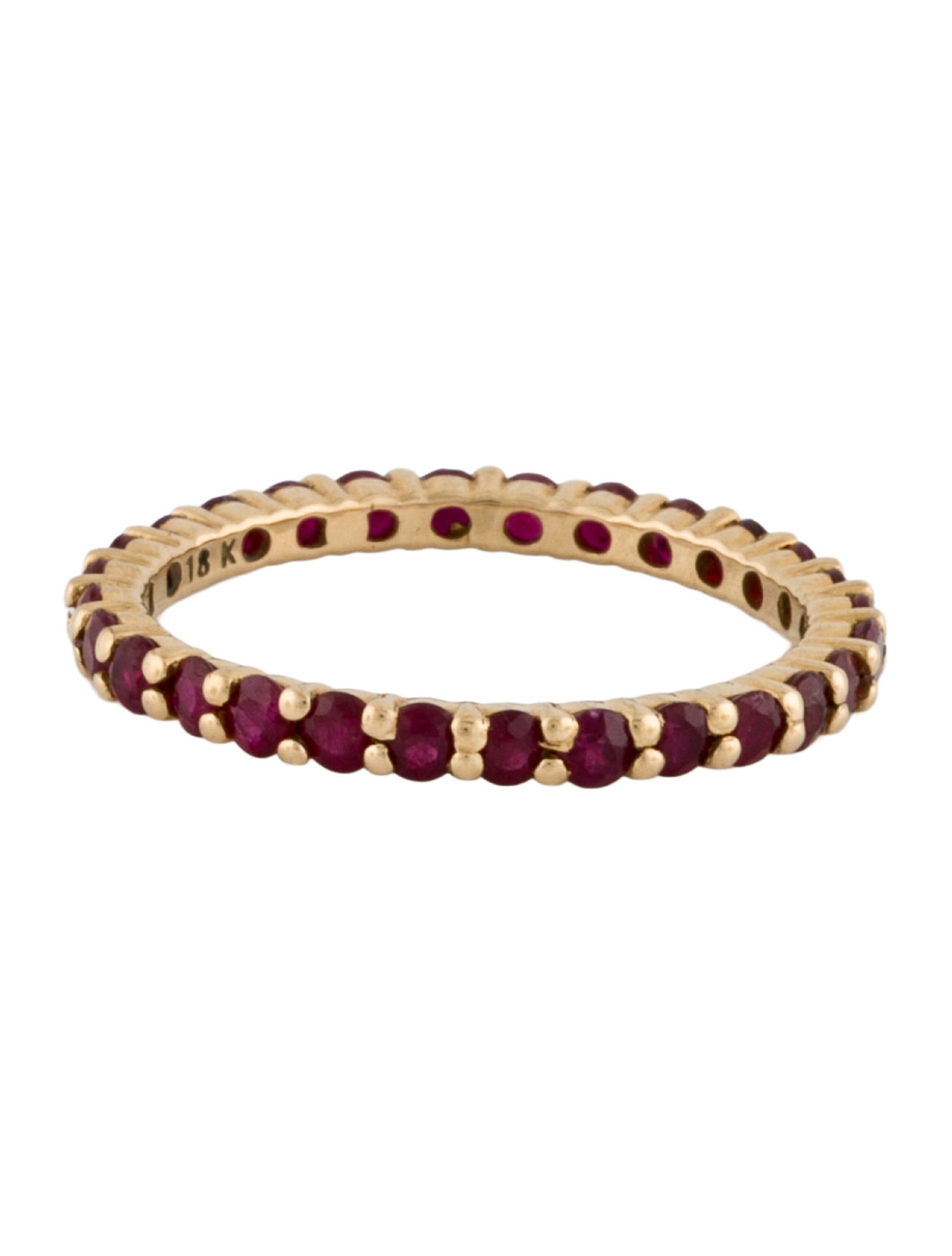 Ring 18K 1.37ctw Ruby Band