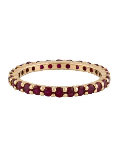 Ring 18K 1.37ctw Ruby Band Ring