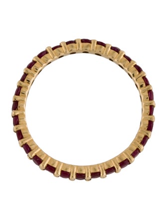 Ring 18K 1.37ctw Ruby Band Ring