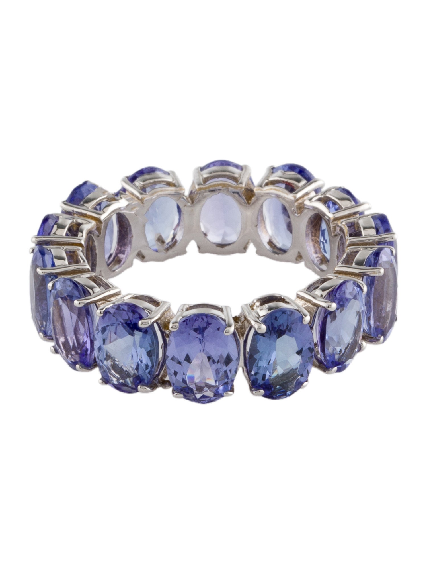 Ring 14K 10.38ctw Tanzanite Eternity Band